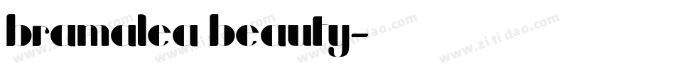 bramalea beauty字体转换
